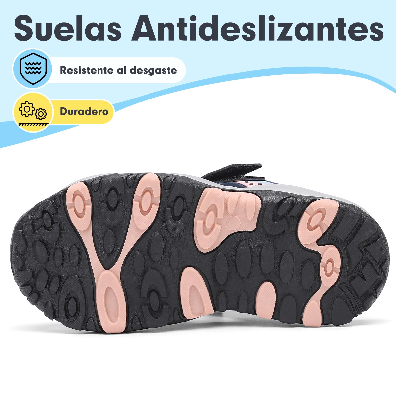 Mishansha Sandalias Deportivas niños Verano Zapatos al Aire Libre Transpirable Punta Cerradas 24-39 EU