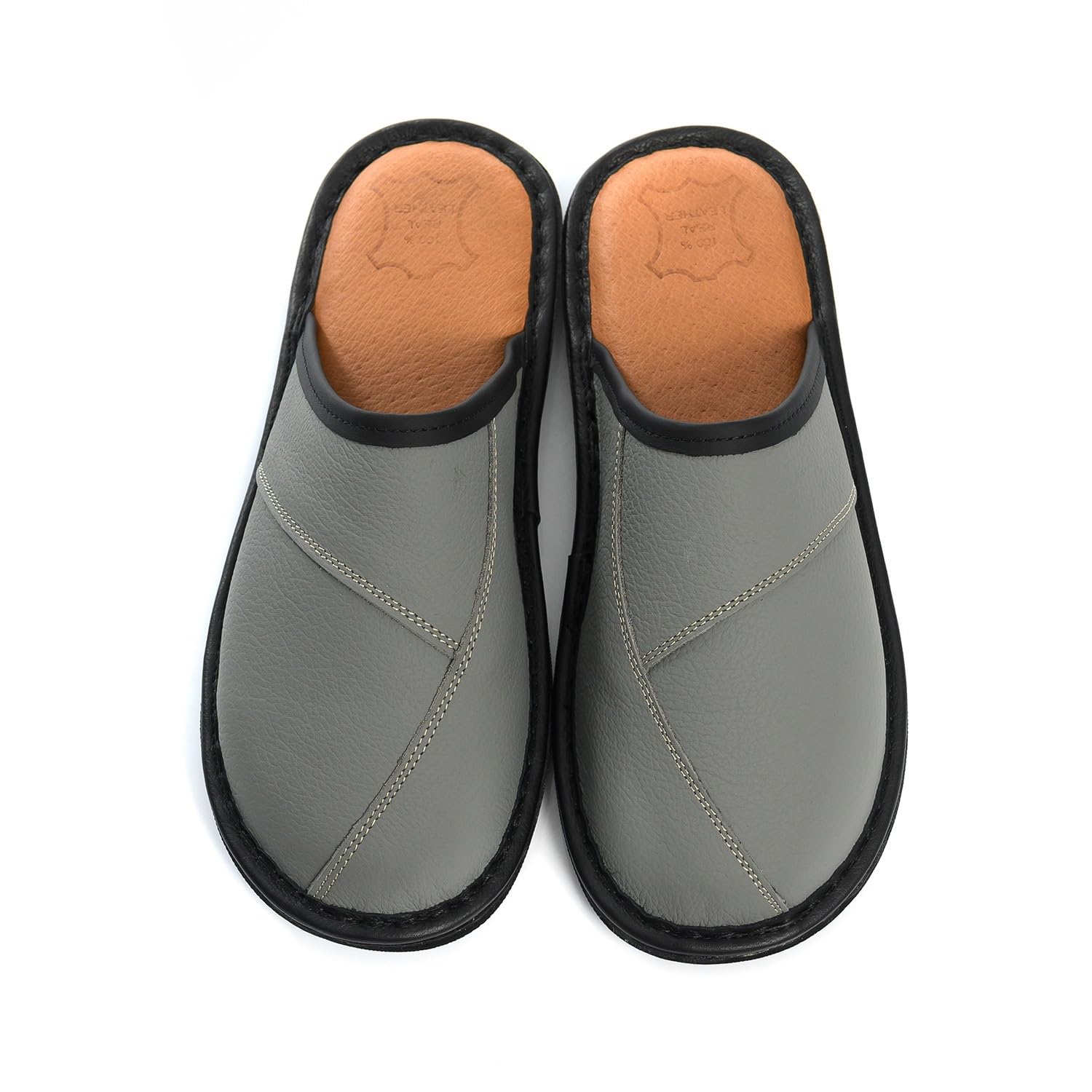 Mens Leather Slipper Slippers Slip On Non Slip Sole Comfortable Sturdy Handmade Size 7-12