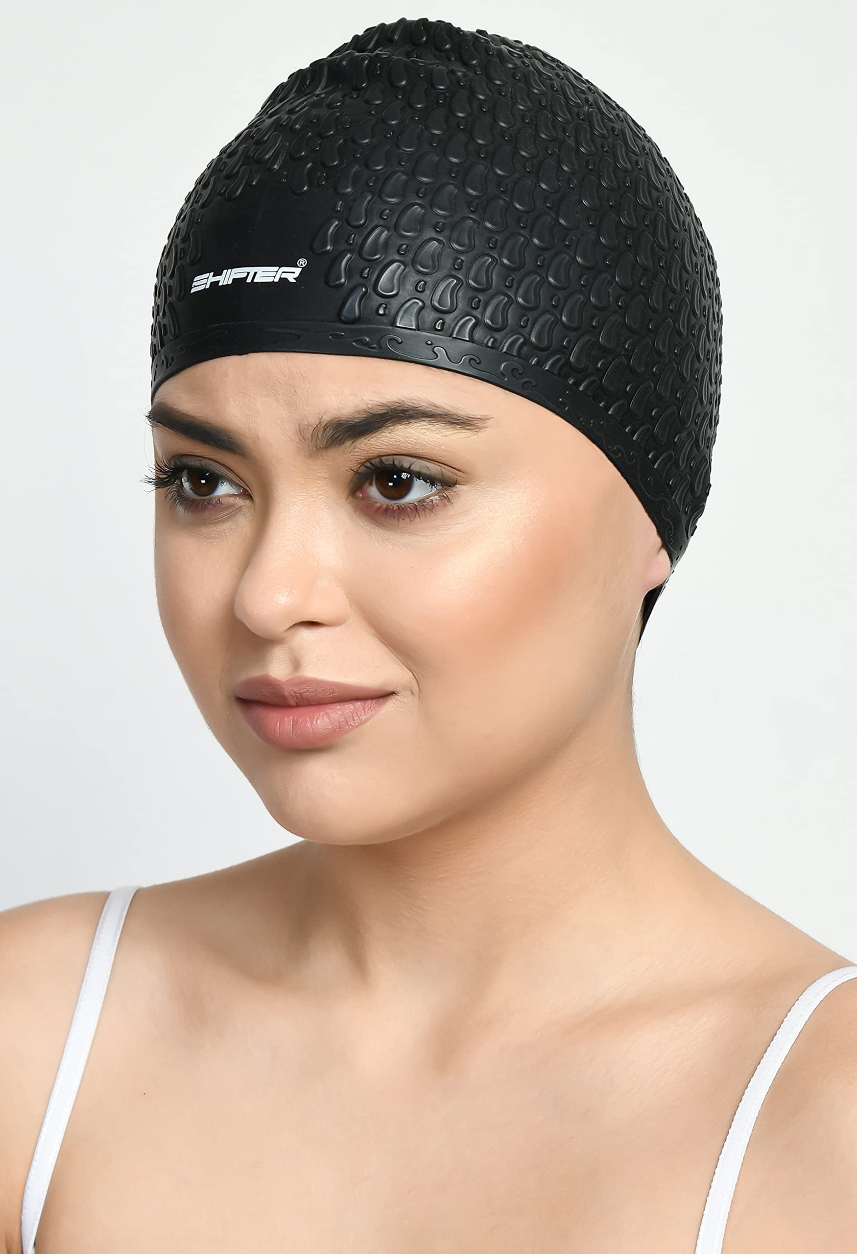 Swimming Cap for Long Hair Women Men Free Size 100% Silicone Anti Slip Material (Black) (B0BX6VSFLD) Amazon Price History, Amazon Price Tracker