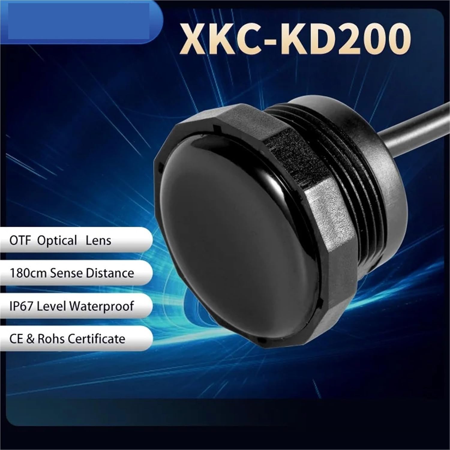 Active Diffuse Reflection Infrared Motion Detector Intelligent Induction Switch Photoelectric Human Body Automatic Motion Sensor(XKC-KD200-MC)