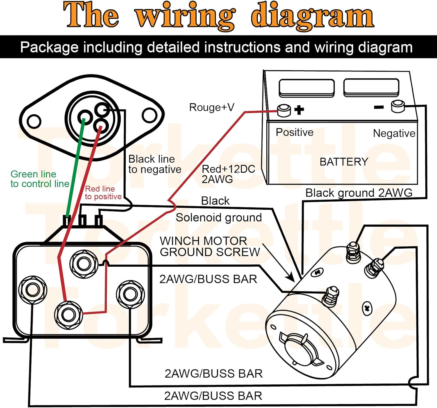 Winch Hand Remote Controller with Ergonomic Grip and Control Socket Assembly for ATV UTV Winch
