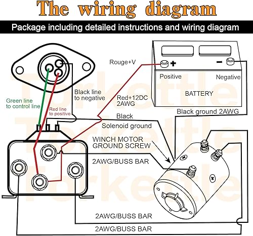 Miniatura 7 de Mando a distancia de mano del cabrestante con agarre ergonómico y conjunto de enchufe de control para cabrestante ATV UTV