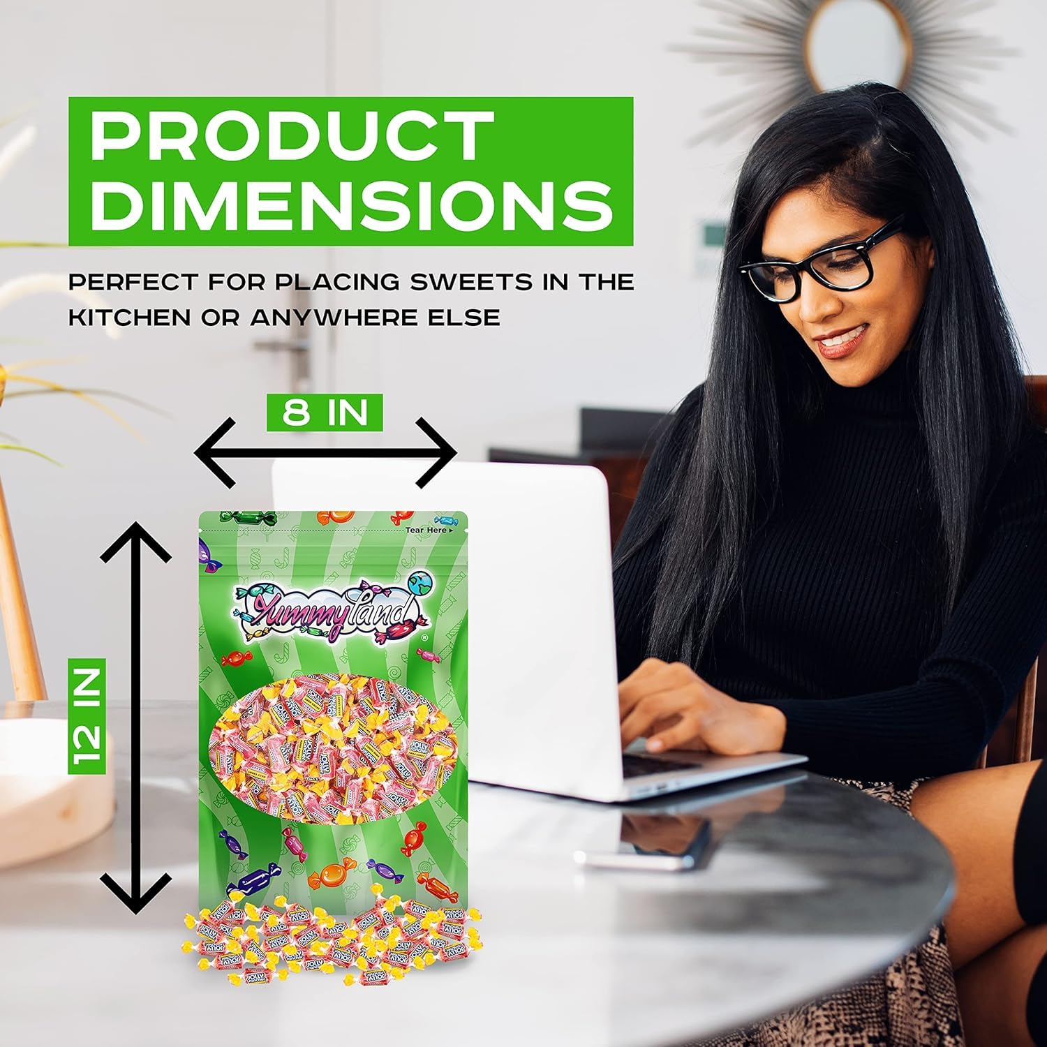 Jolly Racher Cherry Hard Candy, Individually Wrapped, Bulk Candy Bag - 1 Pound (16 oz)