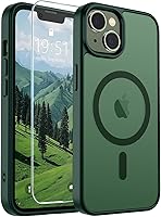 Vista 377 de SUPFINE - Funda magnética para iPhone 11, apta para MagSafe (protección contra caídas de grado militar, 10 pies), delgada, translúcida, a prueba