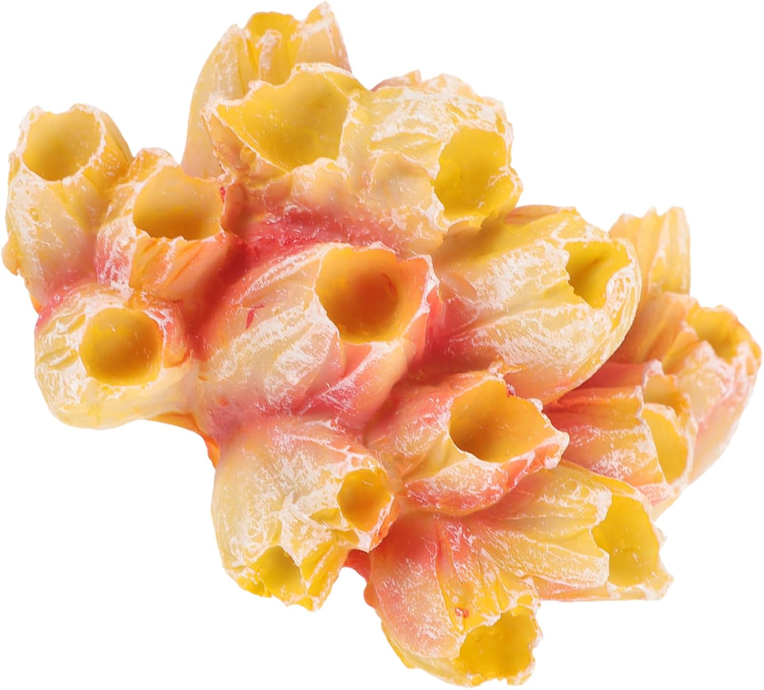 Mikikit 5pcs Aquarium Coral Reef Decoration Realistic Resin Coral Figurine for Fish Tank Lifelike Sea Anemone Decor for Home Aquatic Environments and Creative Aquascaping