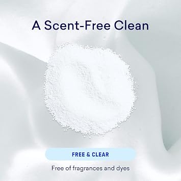 BLUELAND Oxi Laundry Booster Powder with Tin, Starter Set, Fragrance Free & Clear, 25 Loads, 17.6 oz, Plastic-Free, Eco Friendly, Oxy Cleaner, Stain Remover