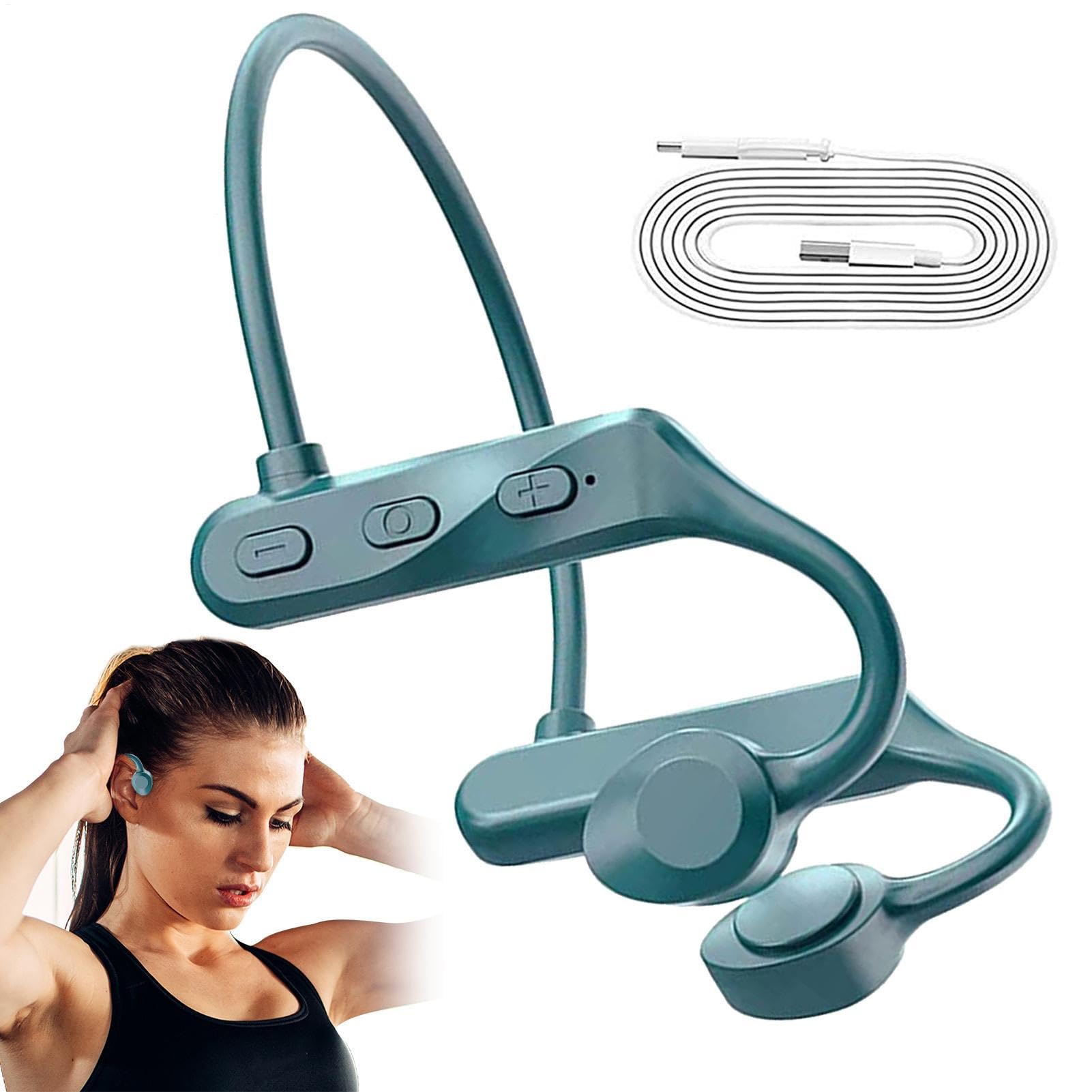 Auriculares de conducción de Huesos: diseño inalámbrico de Oreja Abierta Ligera, Auriculares Deportivos Bluetoth Resistentes al Sudor Resistente al Agua, auriculare de Ajuste Seguros cómodos | Ejecu