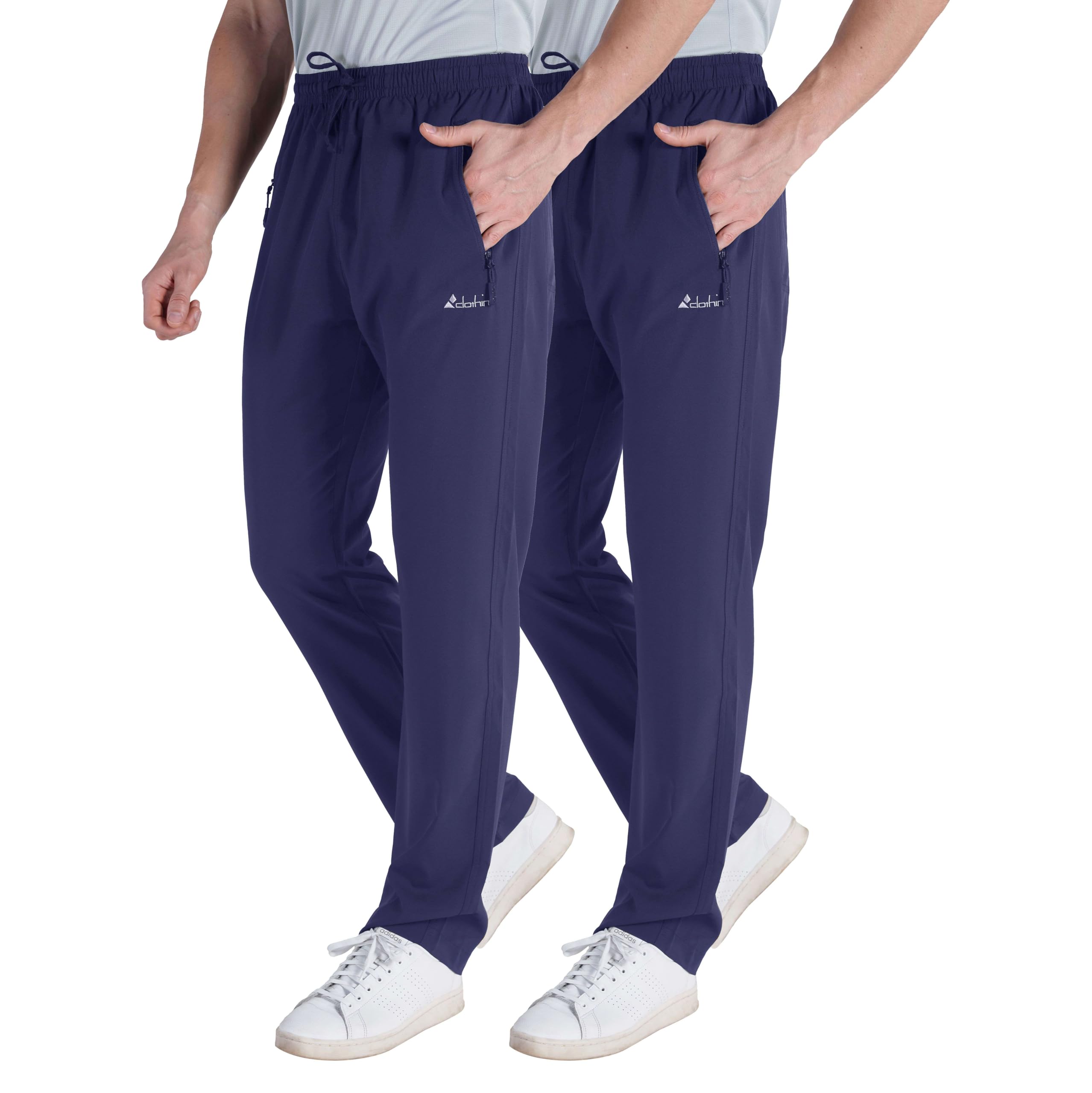 clothin Men's Lightweight Quick Dry Stretch Pants for Workout and Travel