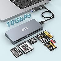 Vista 8 de Lector de tarjetas SD USB 3.0, lector de tarjetas de memoria múltiple 7 en 1 para SD SDXC SDHC Micro SD CF MS MMC cámara de memoria Lector