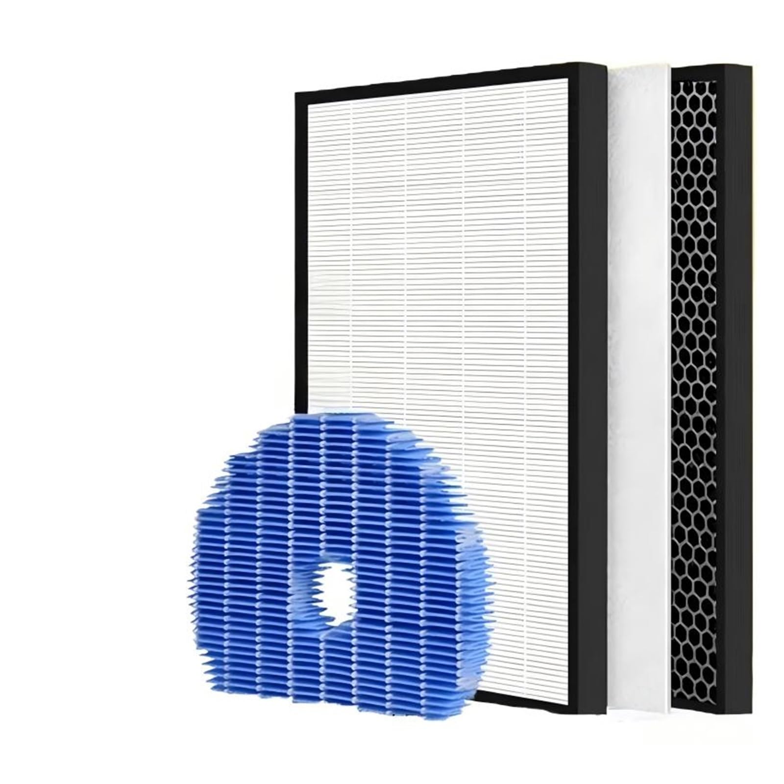 Ycddjjpcv 1 Set And Humidifer Replacement Hepa And Carbon Filter，Compatible For Sharp Air Purifier Kc-G40sa Kc-G40sa-W Kc-G50sa Kc-G50sa-W，High Efficiency，Low Noise(1 Set And Humidifer)