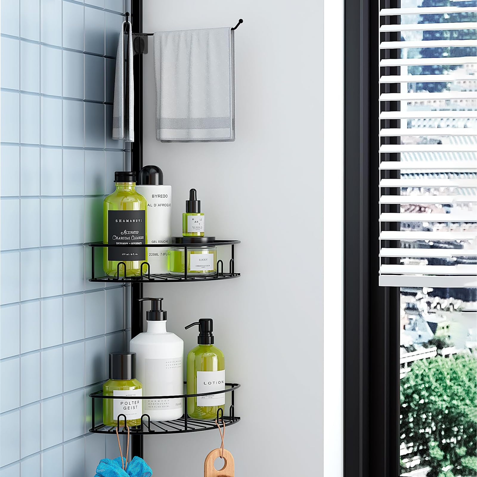Etagere Douche Sans Perçage Castorama Étagère Douche 3 Niveaux Autoportante - Sans Perçage, Pieds Réglables, Métal Noir, Pour Salle De Bain/Cuisine étagère Angle Salle De Bain 3 Niveaux