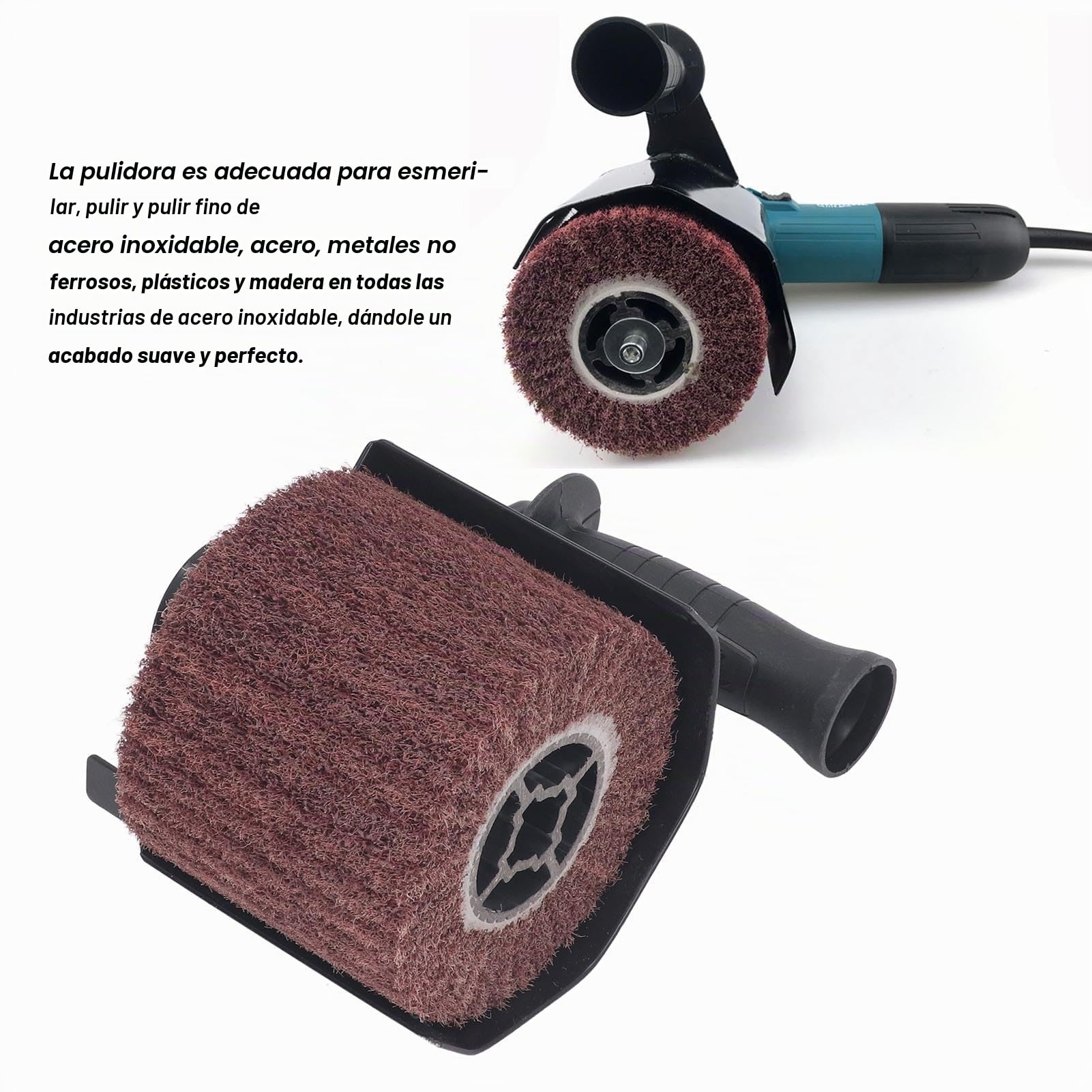 Máquina Pulidora y Accesorio para Amoladora Angular, Accesorios para Amoladora Angular M10, Máquina de Dibujo de Rueda Pulidora