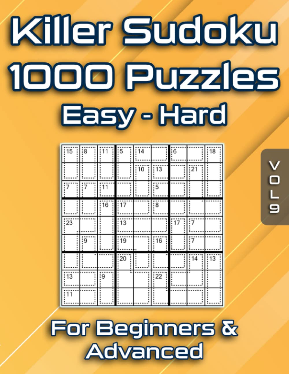 Killer Sudoku Puzzles for Adults: Sum Sudoku with 1000 Puzzles for Advanced & Beginners