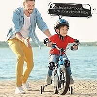 Vista 4 de BOSONER - Rodilleras y coderas para niños y jóvenes, equipo de protección para patines de ruedas, ciclismo, BMX, bicicleta, patineta, patinaje