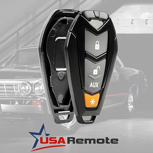 Miniatura 2 de Carcasa para llavero compatible con Viper Hornet DEI Python Clifford Aftermarket Alarm Keyless Entry Remote (EZSDEI7141)