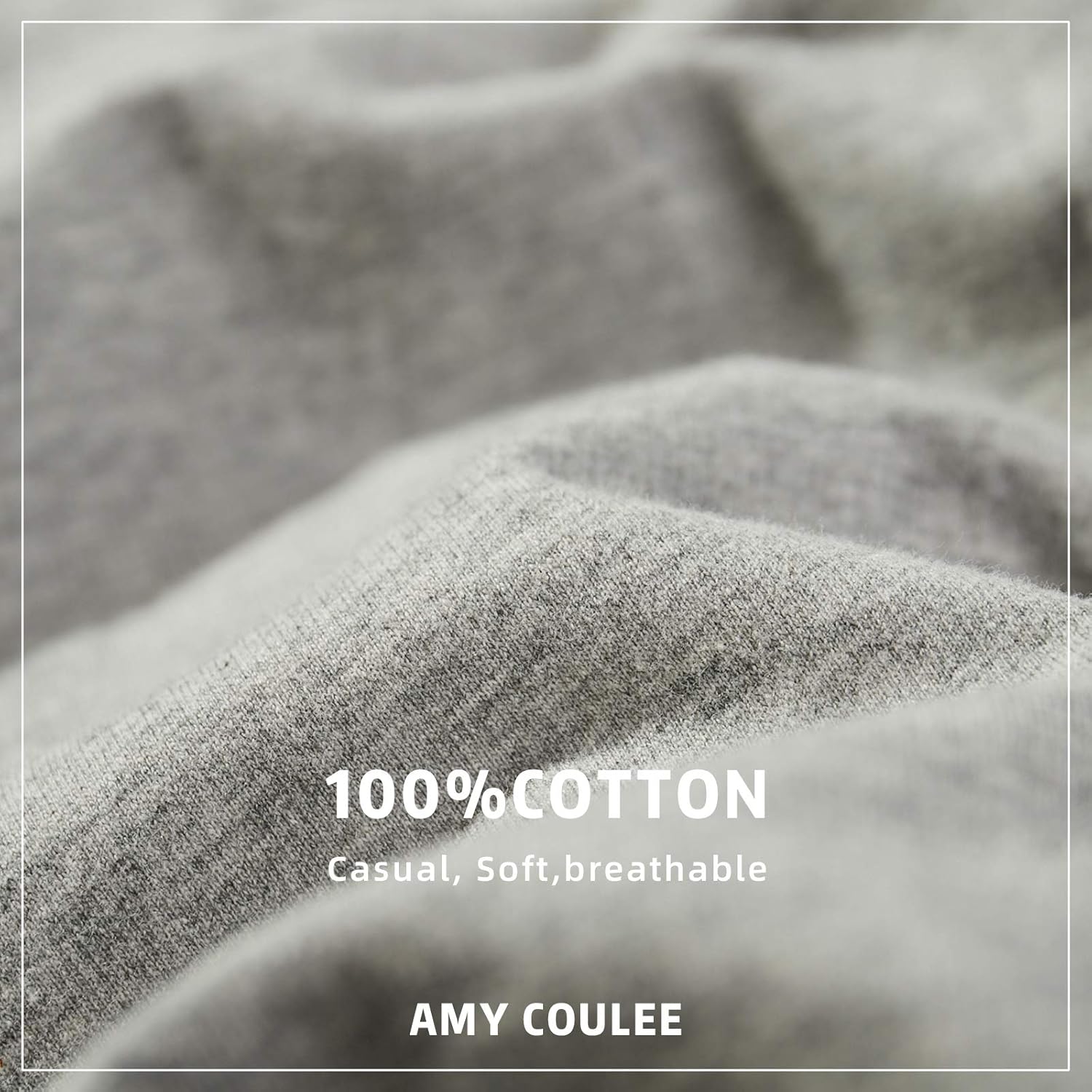 AMY COULEE Men's Casual Shorts 8" Cotton Athletic Workout Shorts Lounge SweatShorts with Pockets - Image 5