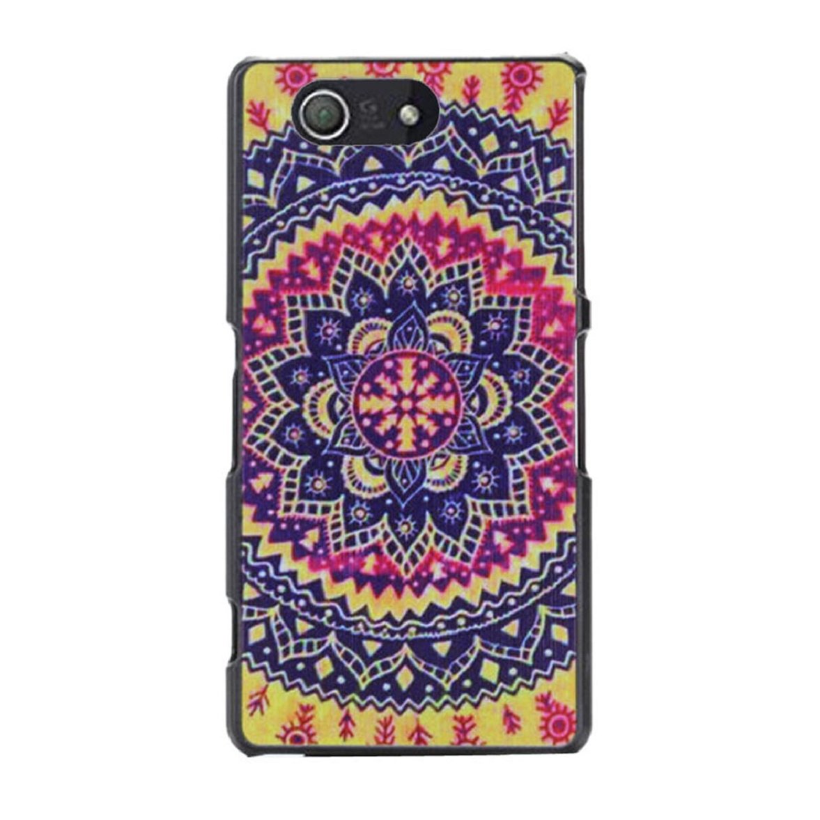 Sandistore Million Spent Pattern Tribal Case For Sony Xperia Z3 Compact (Colorful)