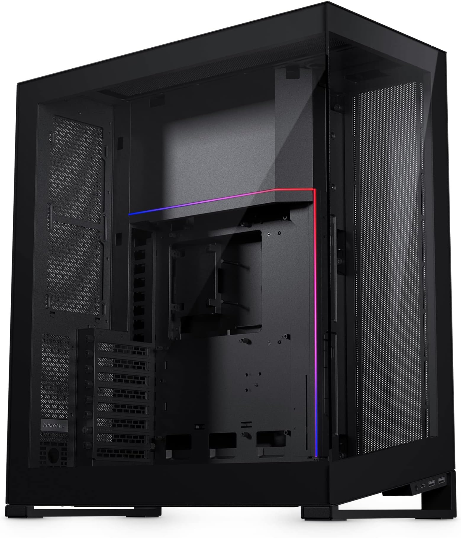 Phanteks (PH-NV723TG_DBK01) NV7 Showcase Full Tower Chassis High Air Flow Performance Integrated D/A-RGB Lighting Seamless Tempered Glass Design with 12 Fan Positions, Black