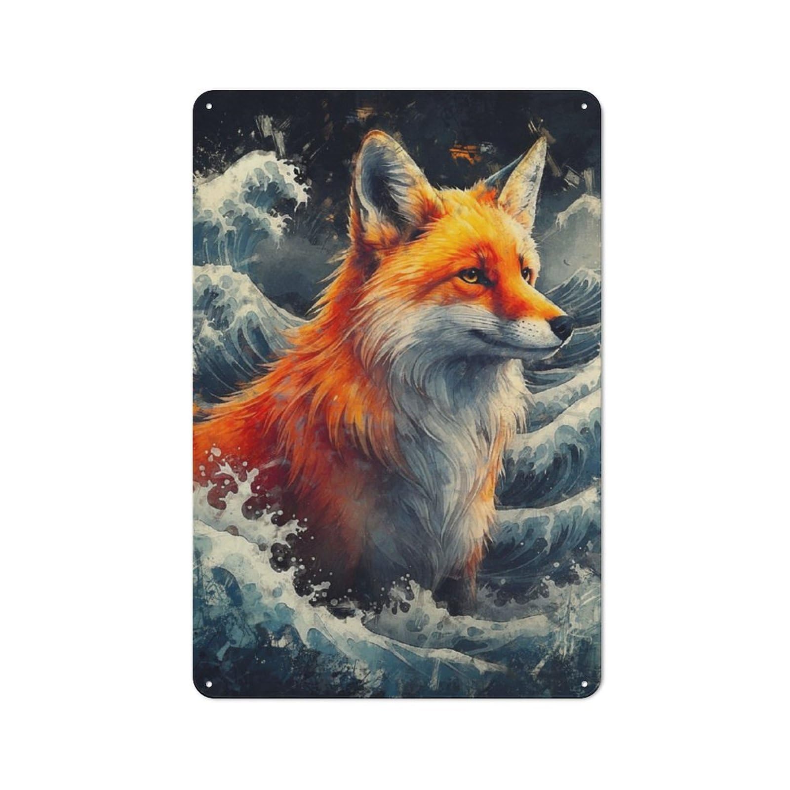 Junmoney The Guardian Of The Shore Rustic Tin Sign 30X20cm Featuring For Café Or Home Bar, Gift Idea At Christmas For Hospitality Decor Collectors
