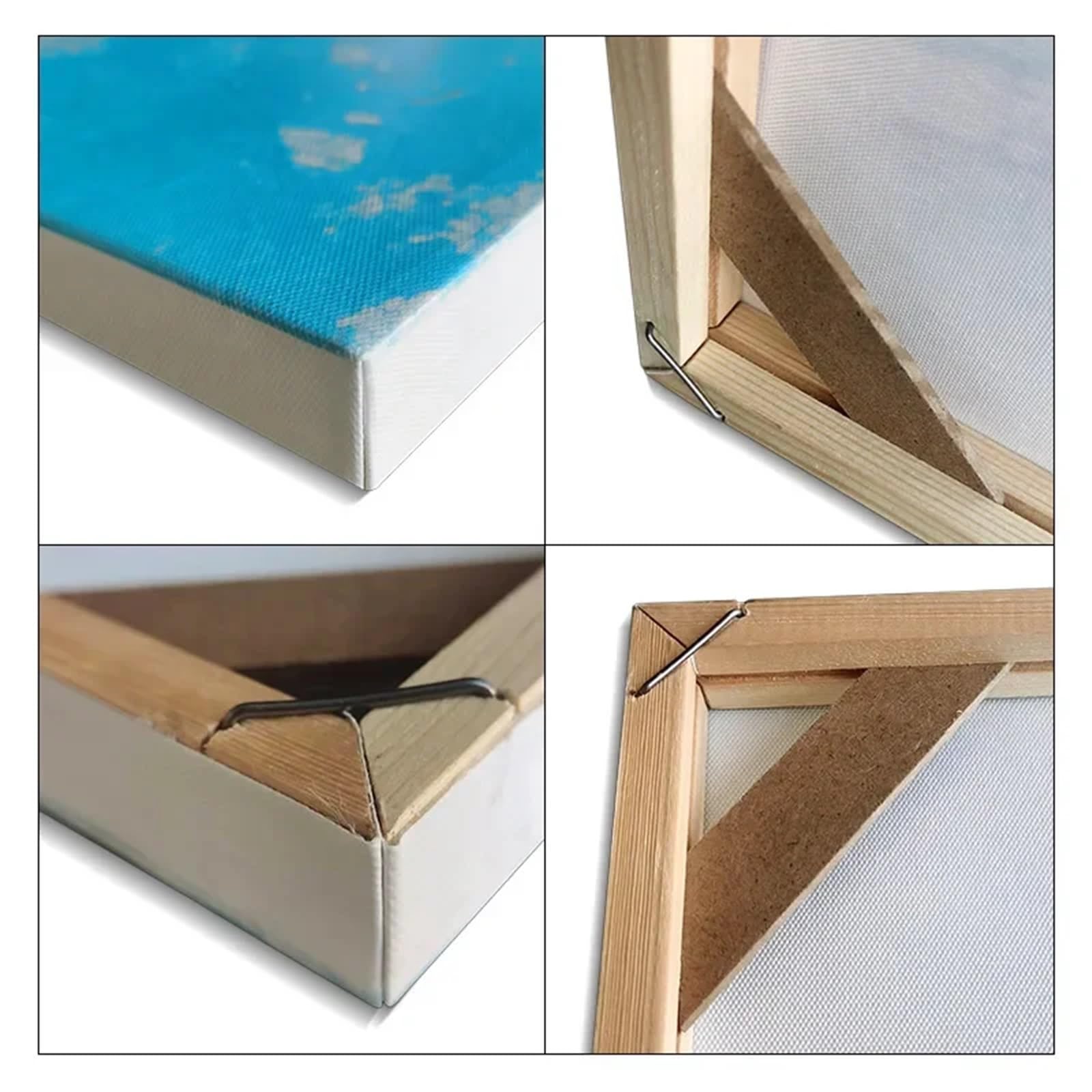 Bastidor Lienzo Sin Tela Marco de Lienzo de Madera DIY for Pintura de Diamantes(Width 20cm,Height 35cm)