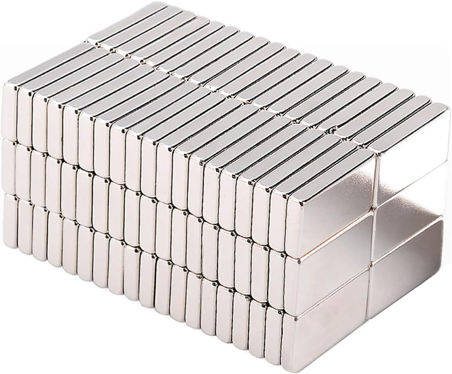MIN CI Strong Neodymium Crafts Small Magnets 120 Pcs, N52 Tiny Mini Rare Earth Refrigerator Magnet for School Experiment DIY Building Scientific Model Rectangular Office Whiteboard Tool