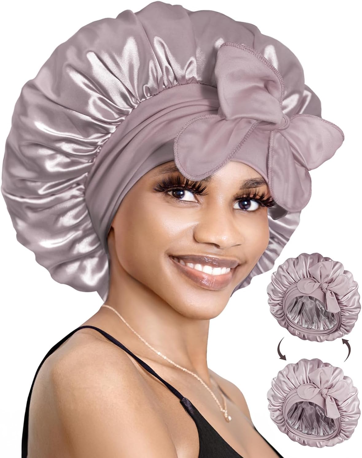 Silk Bonnet Sleeping Satin Bonnet Hair Bonnet Braid Bonnet