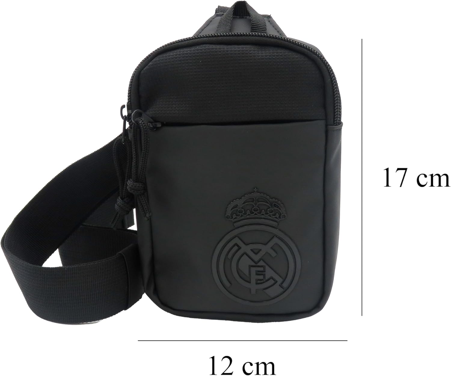CYPBRANDS - Real Madrid, Shoulder Bag, Purse, Waist Bag, Black Color, Official Product