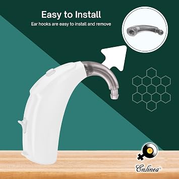 ENLINEA Replacement Ear Hook for Phonak Sky B50-SP BTE || Hearing Devices Replacement Accessories | Easy Install | Durable ABS Material| Anti-Howling Ear Hook