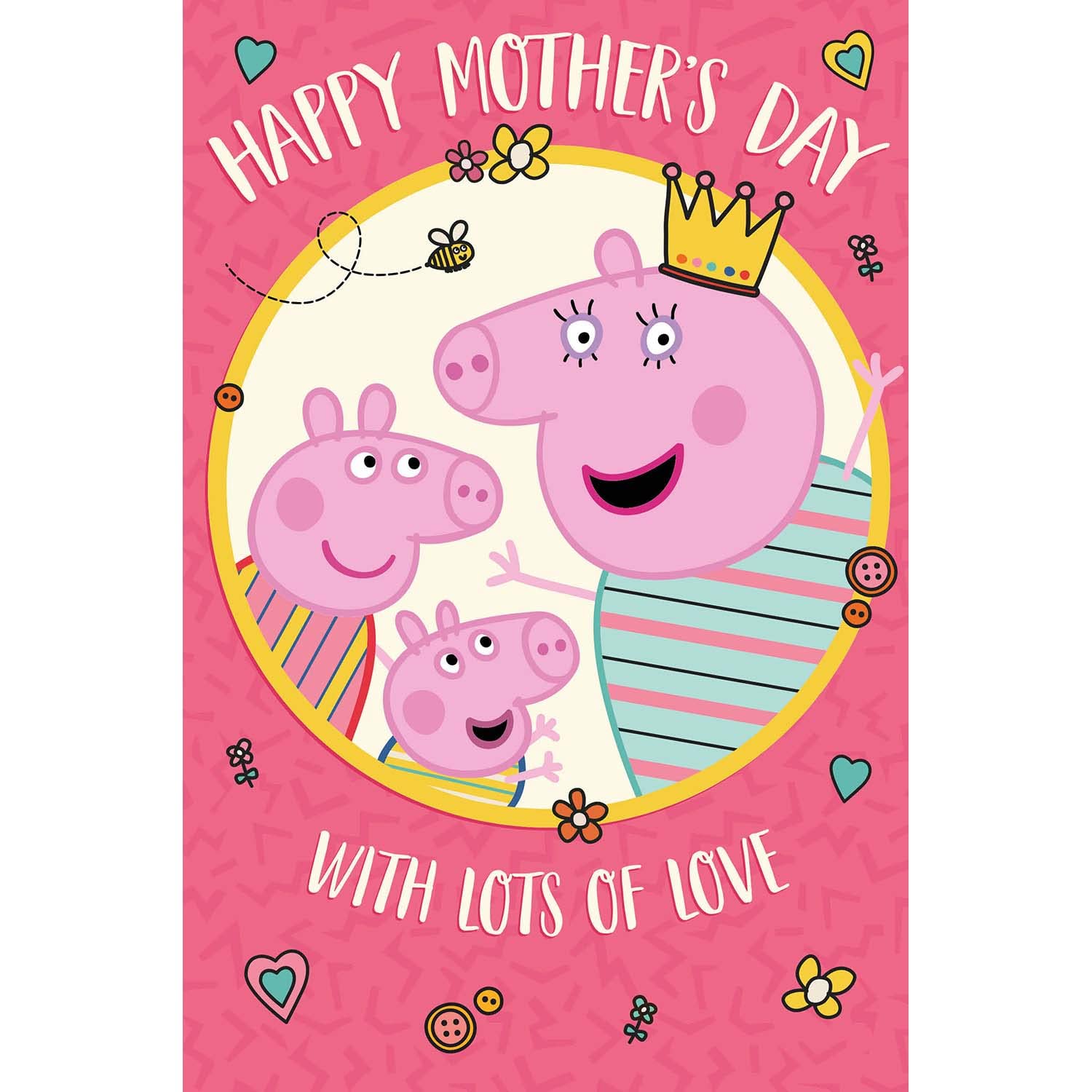 Peppa Pig General Mother's Day Card, Mothers Day Card, Card For Mum, 9 x 6