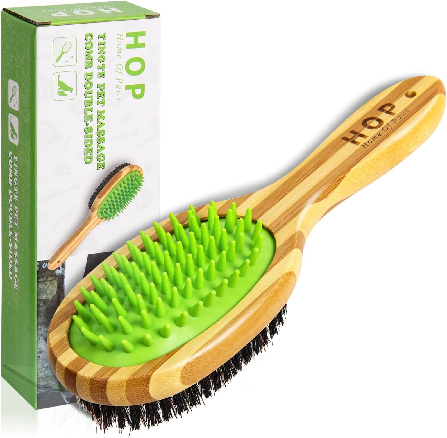 Short Hair Dog Brush for Detangling and Shedding Coats, Silicone Pet Brushing Comb, Massage, Blood Circulation, Gentle on Sensitive Skin, Gift for Dog Lovers
