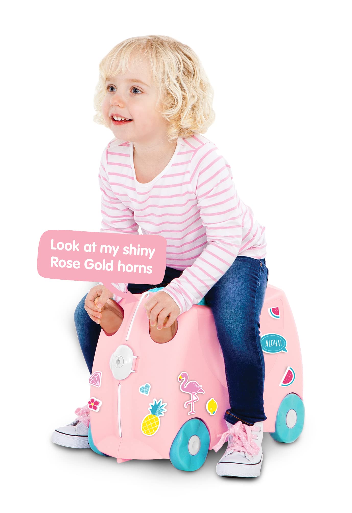 TRUNKI Walizka Trunki FENICOTTER RÓŻOWY - 1500 g