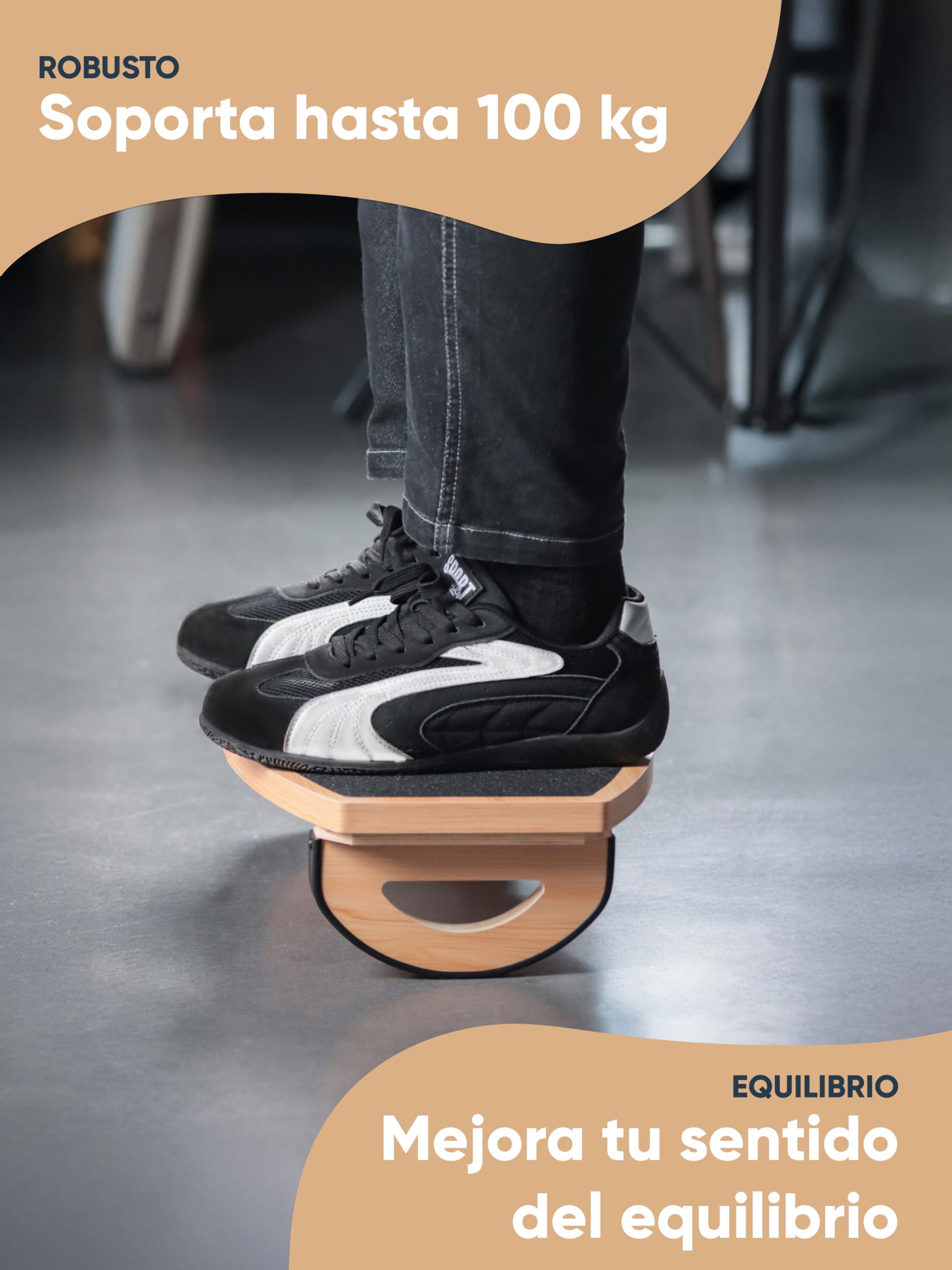 UNITURE Reposapies de Oficina Ergonómico [Para una mejor postura al sentarse] – Reposa Pies Trabajo Oficina, Apoya Pies Oficina, Reposapies Escritorio, Reposapiés