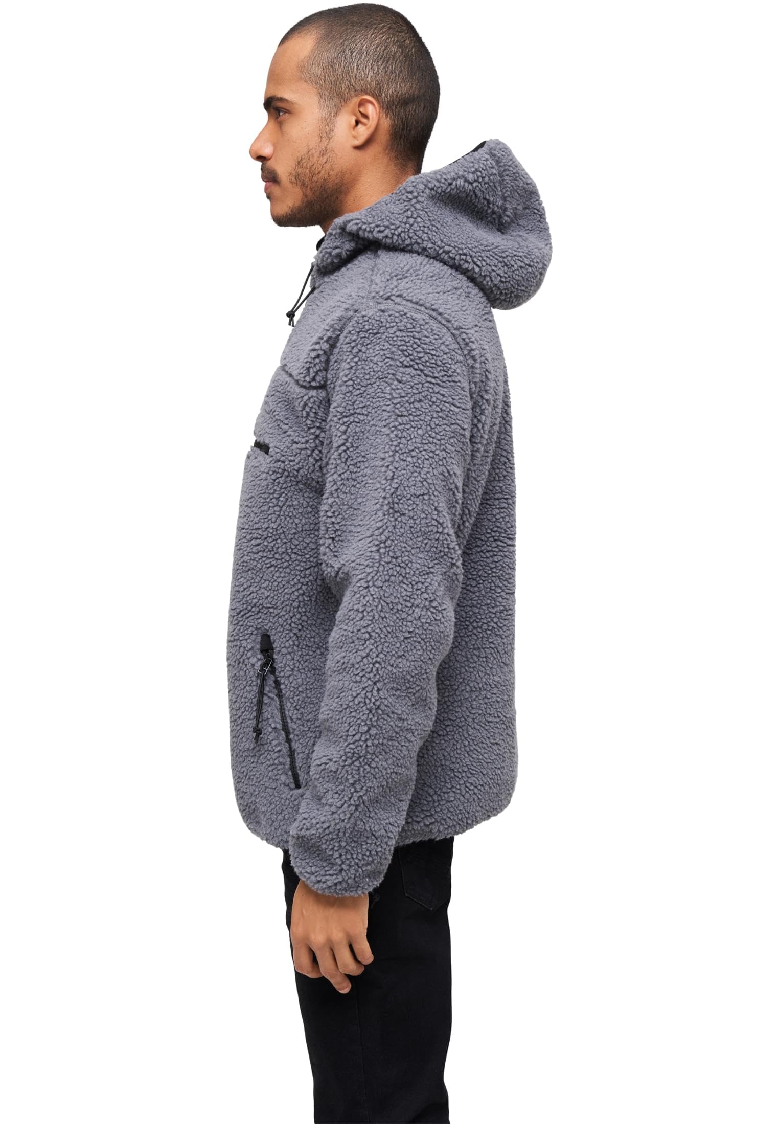 Brandit Teddy Windbreaker Hombre Cortavientos Negro 100% poliéster