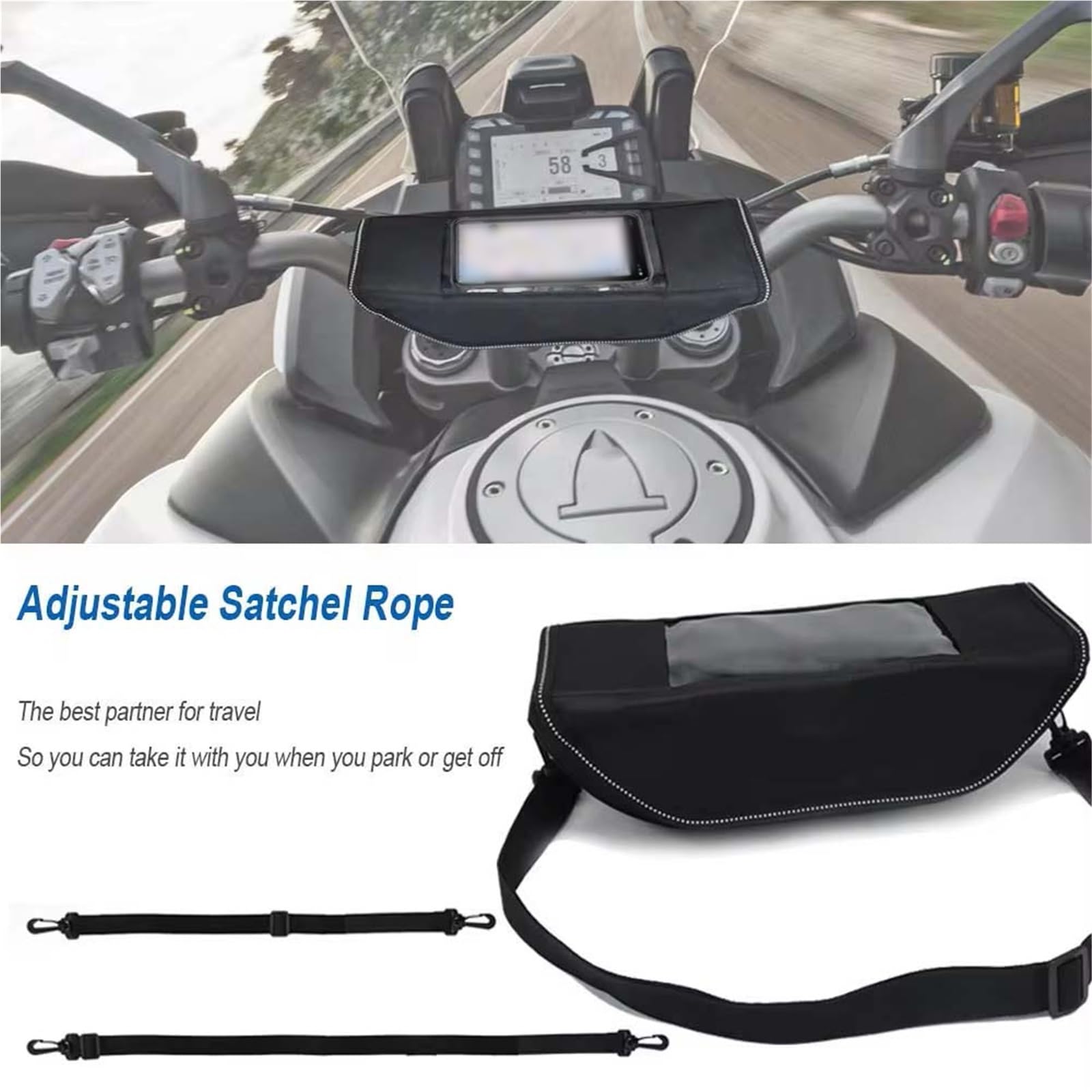 Borsa Porta Attrezzi Per Moto Per CFMOTO 700MT 700 MT Impermeabile E Antipolvere, Comoda Da Viaggio Per Manubrio