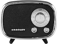 Vista 3 de Altavoz Crosley CR3039A-BK Rondo Retro portátil recargable con Bluetooth, color negro