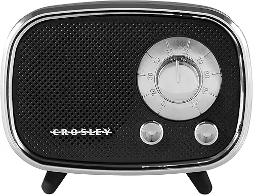 Miniatura 3 de Altavoz Crosley CR3039A-BK Rondo Retro portátil recargable con Bluetooth, color negro