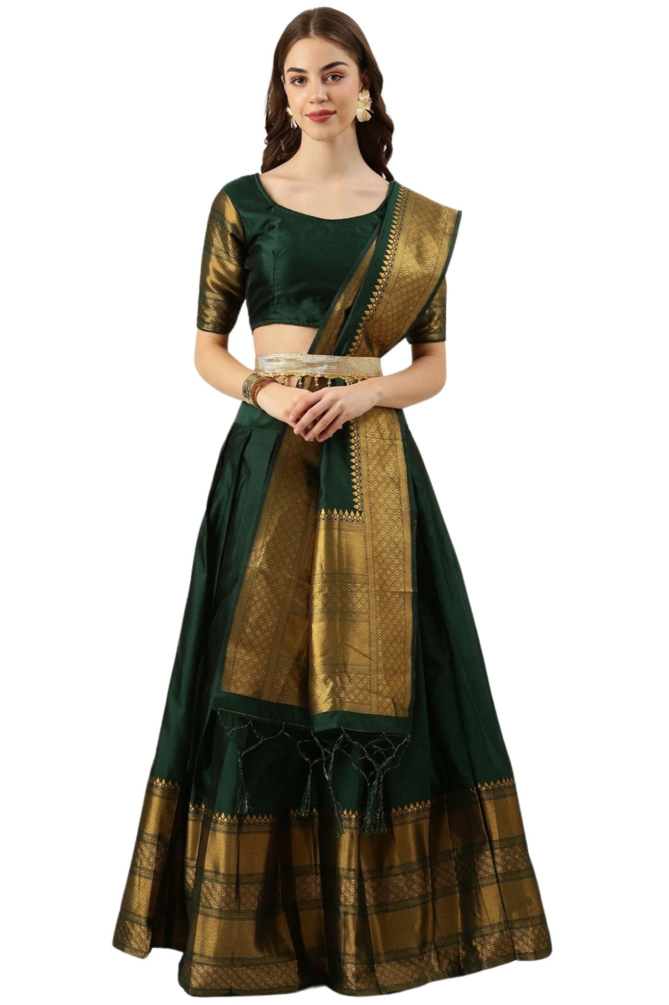 pinkbindi Beautiful South Indian Lehenga Choli for Women-picture-16