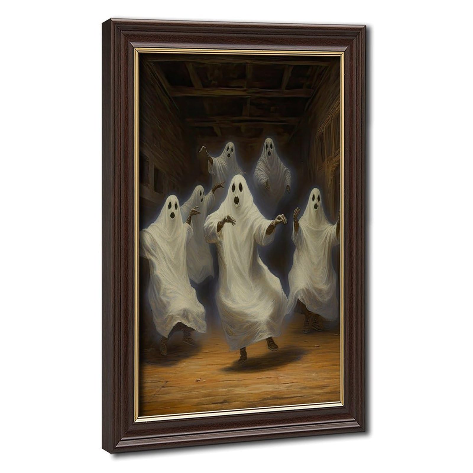 Bareronor Partying Ghosts Canvas Poster Bedroom Decor Landscape Office Room Decor Gift 20" L X 30" W