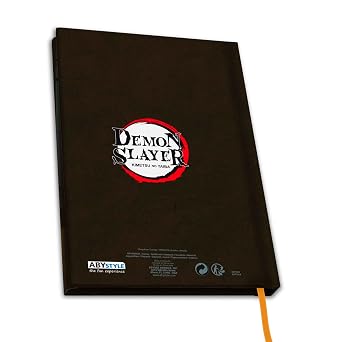 ABYSTYLE Demon Slayer A5 Notebook 180 Pages Anime Manga Office & School Supplies Anime Merch Gift
