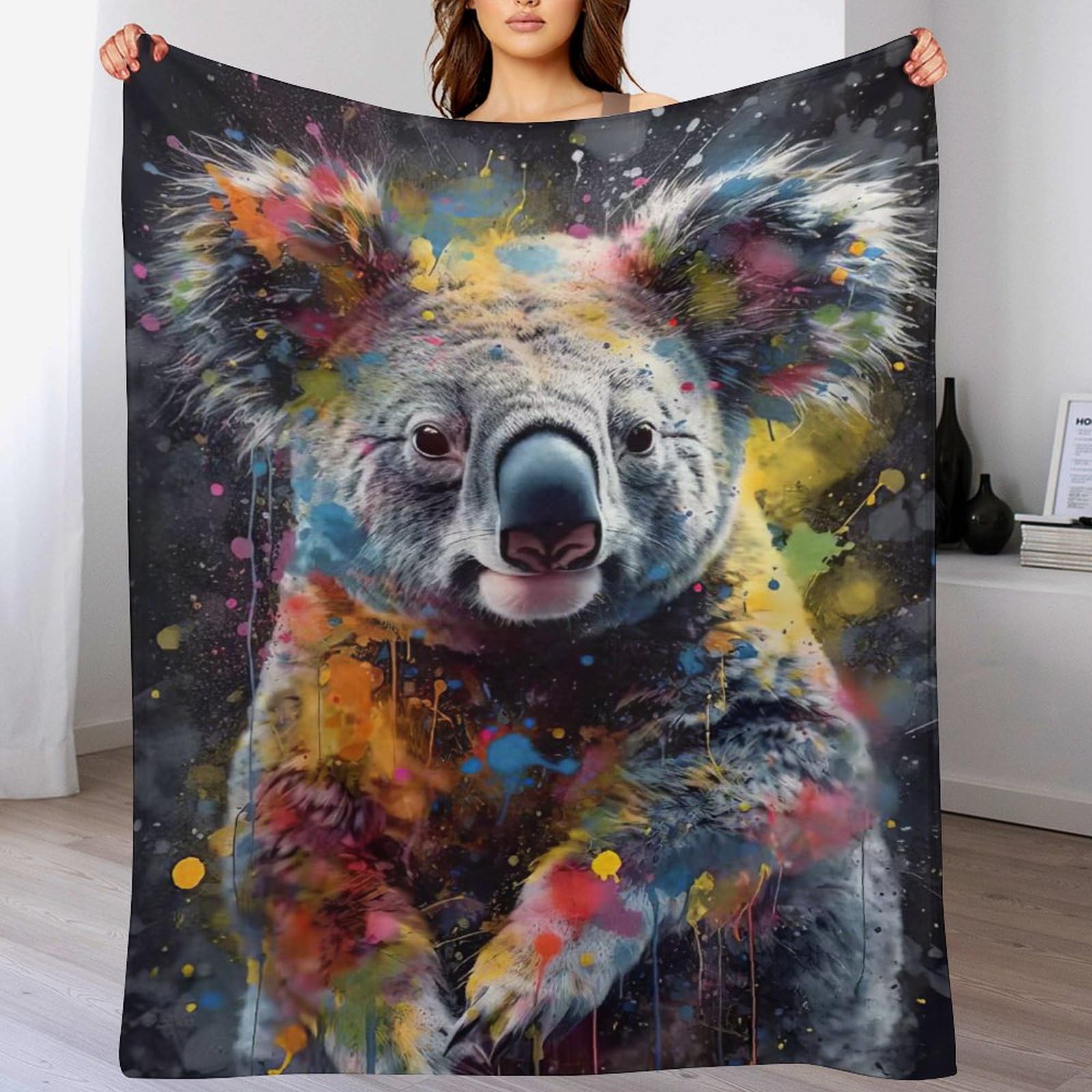 Couverture koala douce en polaire flannel haut de gamme