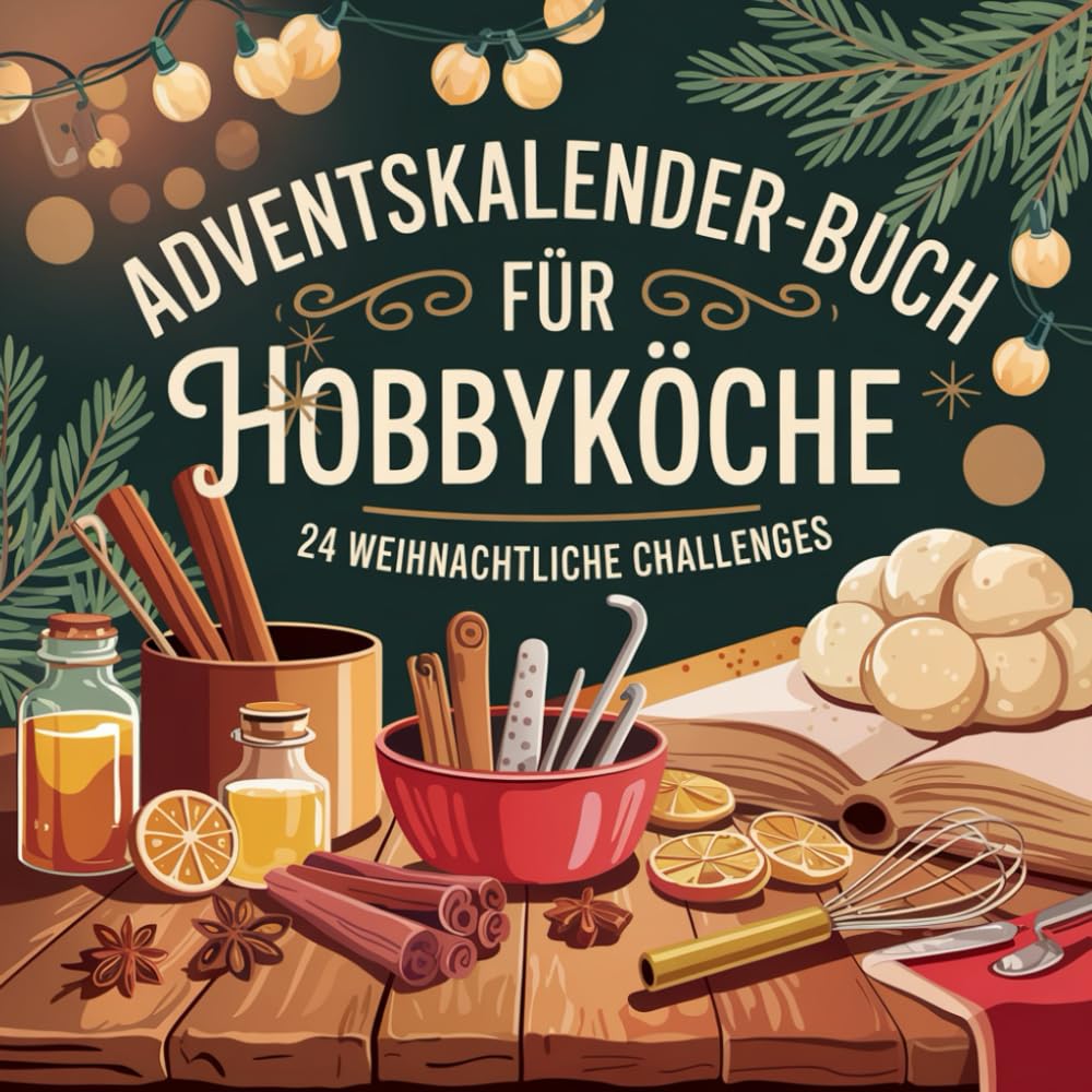 Adventskalender-Buch für Hobbyköche: 24 genussvolle Ideen, Kücheninspirationen und kreative Kochmomente für die Adventszeit