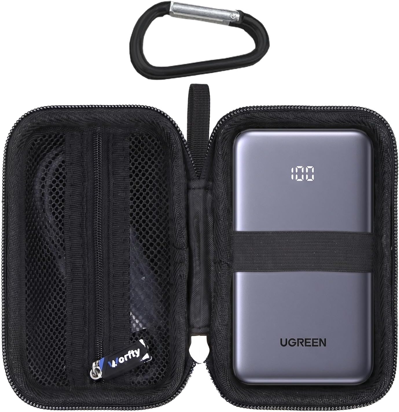 Case for UGREEN Power Bank 10,000mAh 22.5W(PB507) - Hard Travel Protective Carrying Storage Bag, Box Only (Black)