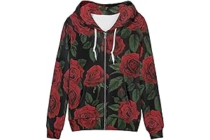 Chic Rose Jacket: Cozy and Stylish Sweatshirt
