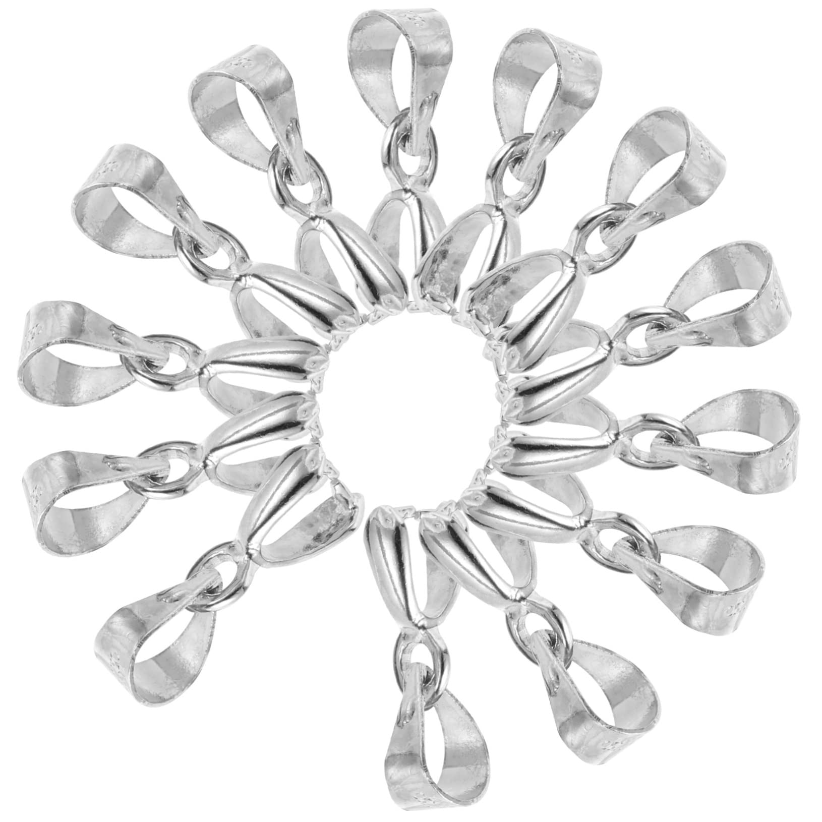 Operitacx 400piezas Conectores De Colgante Para Joyería Broches De Pinch Clip Para Collar y Pulsera Accesorios Diy De Joyería Ligero y Duradero Para Crear Joyas Personalizadas