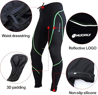 Men's Cycling Jersey Set, Winter Thermal Fleece Lining Waterproof Long Sleeve Jacket with Padded Riding Pants