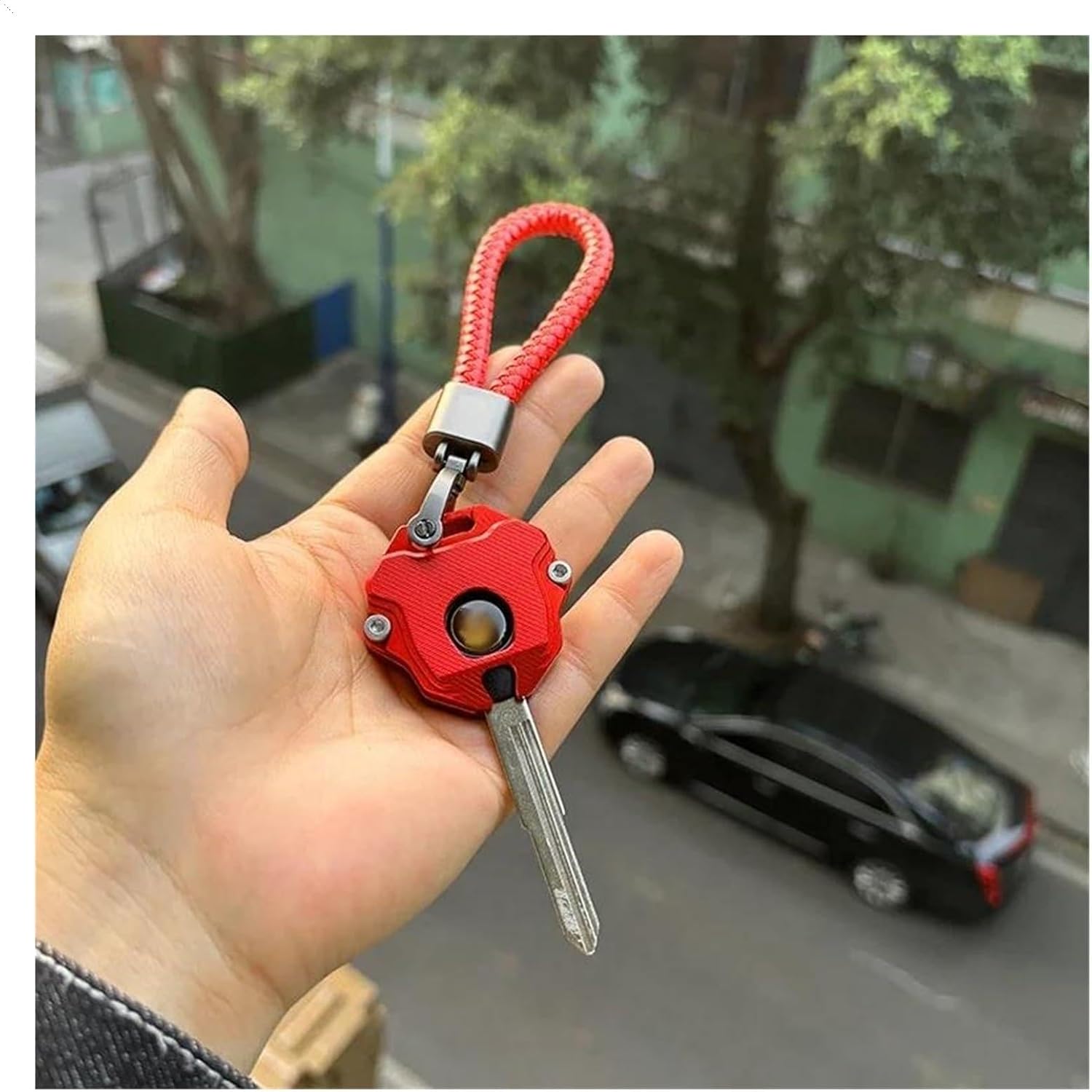 Compatible with FZ1 FZ1N FZ1S 2023 2024 2025 Motorbike Key for Case Cover Protection Accessories(Titanium)