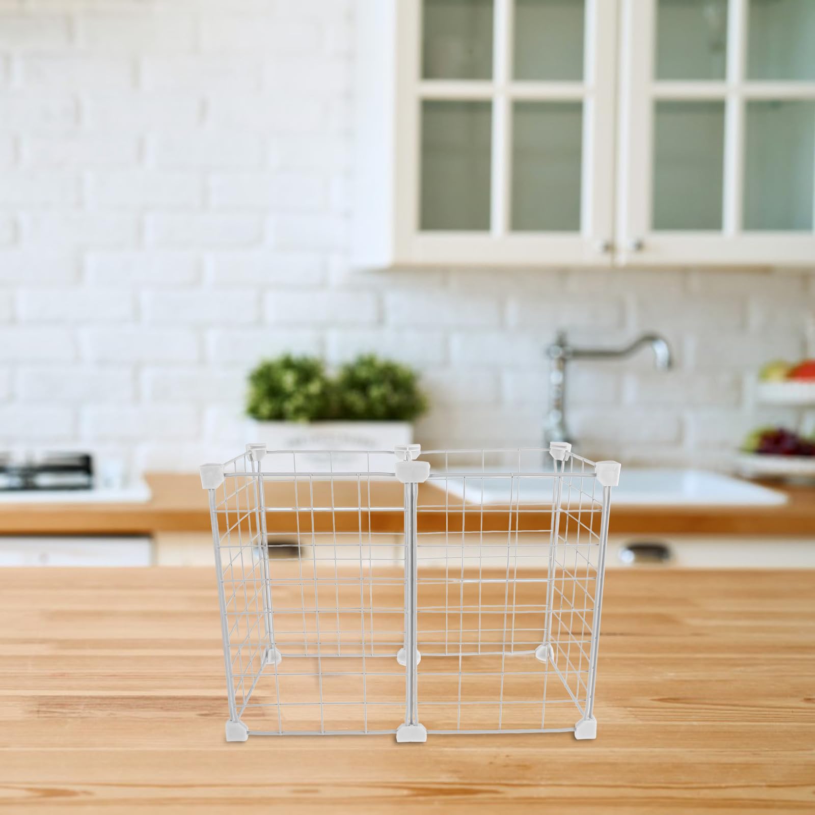 Contenedor Organizador Fácil de Instalar para Congelador Vertical de Hierro y Plástico Diseño en Rejilla para Crear Múltiples de Varios Estilos en Cocina y Varios Estilos
