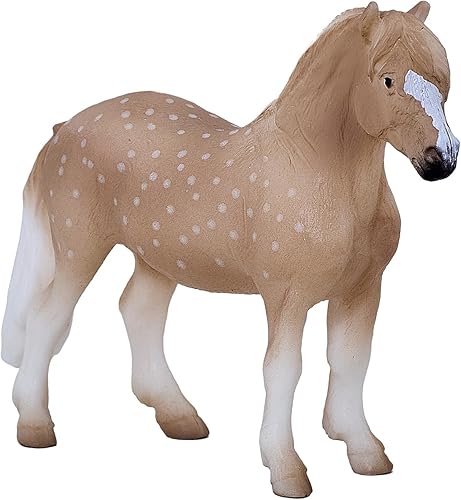 MOJO Figura de juguete pintada a mano de caballo ecuestre realista de poni galés