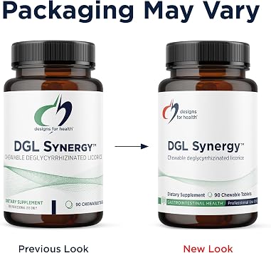Designs for Health Deglycyrrhizinated Licorice Root Chewables - DGL Synergy 500mg Licorice Supplement to Support Digestion - Pleasant-Tasting, Non-GMO + Sugar Free (90 Chewable Tablets)