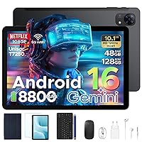 P10PRO Tablet 10 Pollici, Tablet Android 16 con Display 120Hz